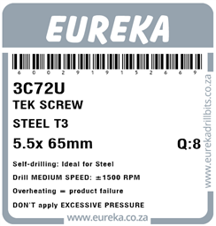 3C72 - Tek Screw Steel -3C72_Label_T
